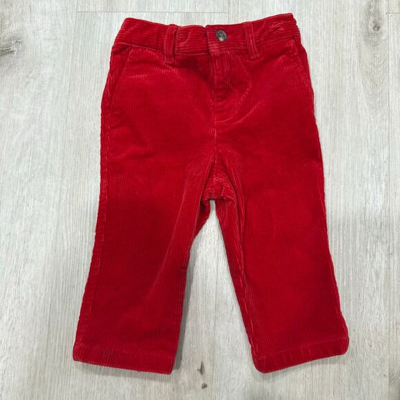 Ralph Lauren Other - Ralph Lauren Baby Kids Red Holiday Corduroy Pants Jeans Size 9M